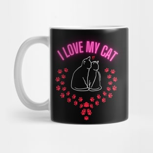 I love my cat. He is my best friend. Mug